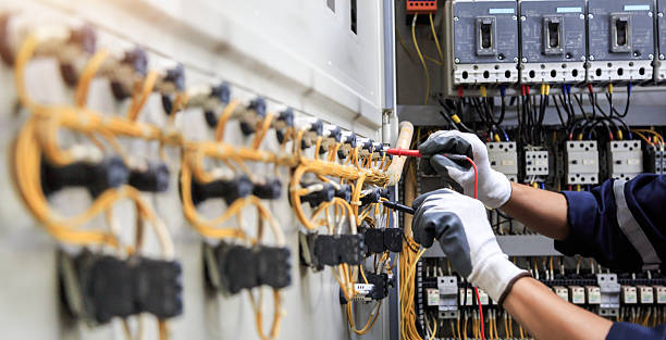Professional Electrician technician working in Pine Hills, CA
